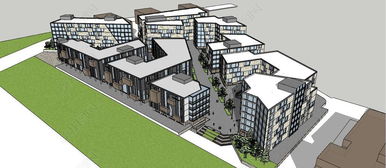 精品工業產業創業園規劃 融合SU模型設計與藝術美學的工業建筑新典范